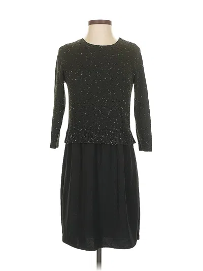 Pre-owned Ann Taylor Loft Cocktail Dress In Black