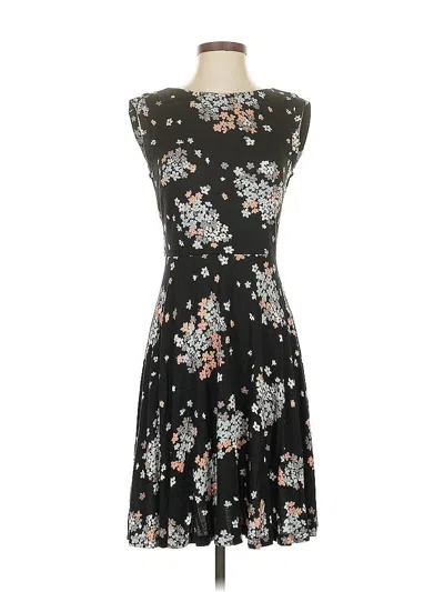 Pre-owned Ann Taylor Loft Cocktail Dress In Black