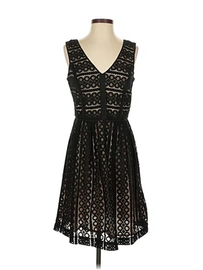 Pre-owned Ann Taylor Loft Cocktail Dress In Black