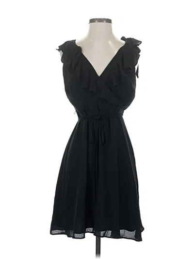 Pre-owned Ann Taylor Loft Cocktail Dress In Black