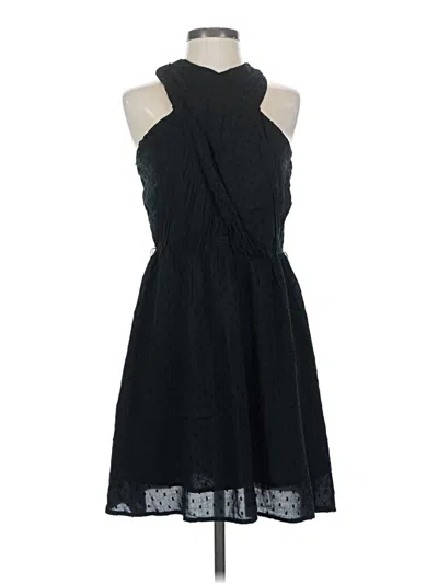 Pre-owned Ann Taylor Loft Cocktail Dress In Black