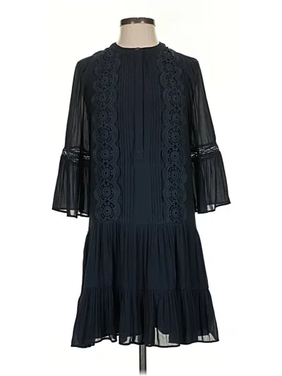 Pre-owned Ann Taylor Loft Cocktail Dress In Black