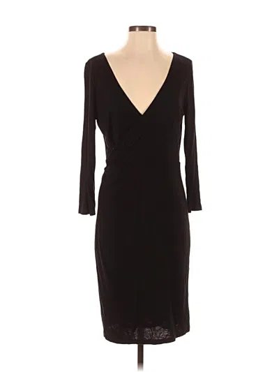 Pre-owned Ann Taylor Loft Cocktail Dress In Black