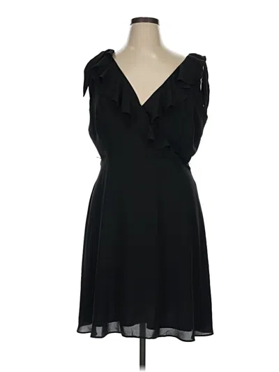 Pre-owned Ann Taylor Loft Cocktail Dress In Black