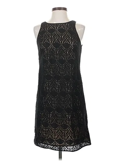 Pre-owned Ann Taylor Loft Cocktail Dress In Black