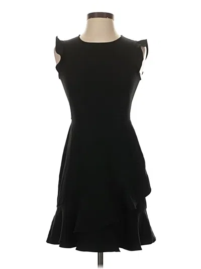 Pre-owned Ann Taylor Loft Cocktail Dress In Black