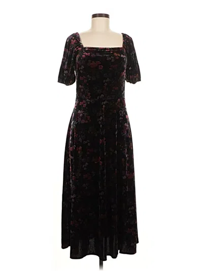 Pre-owned Ann Taylor Loft Cocktail Dress In Black
