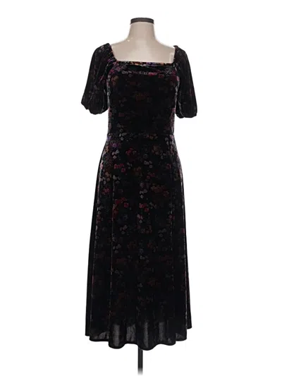 Pre-owned Ann Taylor Loft Cocktail Dress In Black