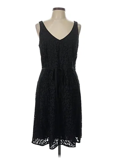 Pre-owned Ann Taylor Loft Cocktail Dress In Black