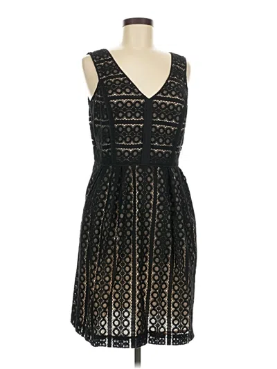 Pre-owned Ann Taylor Loft Cocktail Dress In Black
