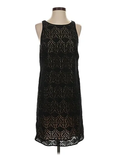 Pre-owned Ann Taylor Loft Cocktail Dress In Black