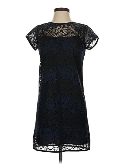 Pre-owned Ann Taylor Loft Cocktail Dress In Black