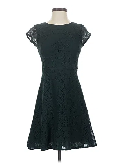 Pre-owned Ann Taylor Loft Cocktail Dress In Black
