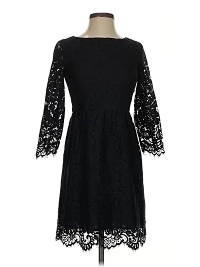Pre-owned Ann Taylor Loft Cocktail Dress In Black