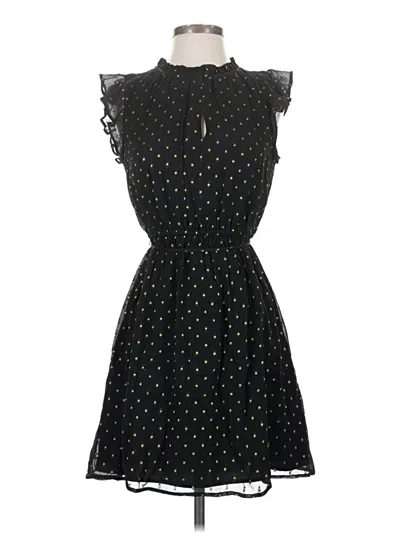 Pre-owned Ann Taylor Loft Cocktail Dress In Black