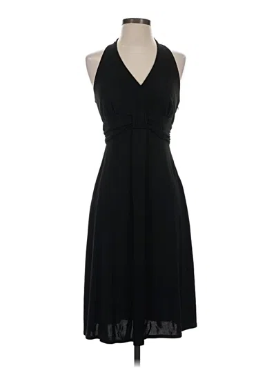 Pre-owned Ann Taylor Loft Cocktail Dress In Black