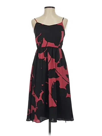 Pre-owned Ann Taylor Loft Cocktail Dress In Black