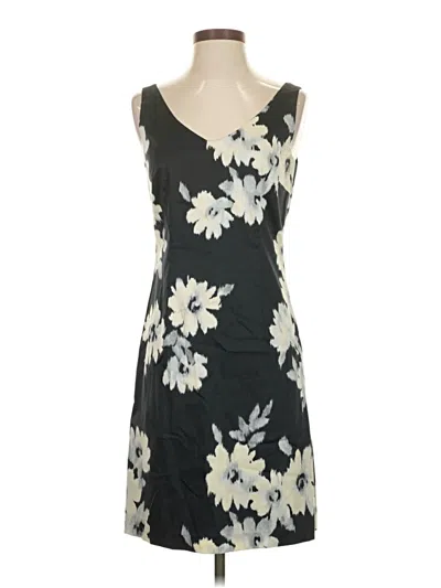 Pre-owned Ann Taylor Loft Cocktail Dress In Black