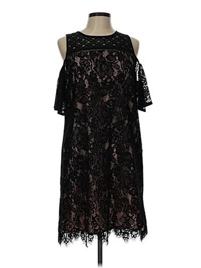 Pre-owned Ann Taylor Loft Cocktail Dress In Black