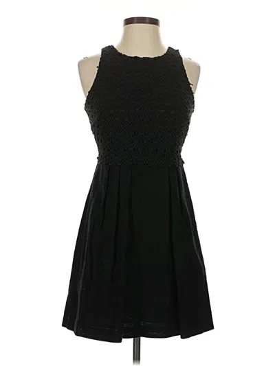 Pre-owned Ann Taylor Loft Cocktail Dress In Black