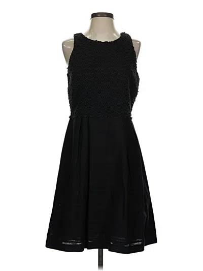 Pre-owned Ann Taylor Loft Cocktail Dress In Black