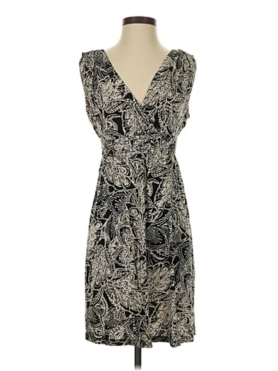 Pre-owned Ann Taylor Loft Cocktail Dress In Black