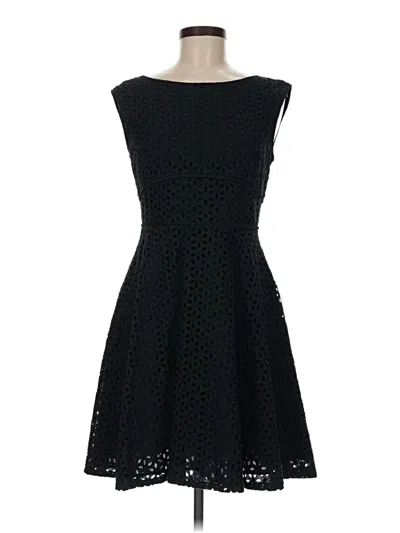 Pre-owned Ann Taylor Loft Cocktail Dress In Black