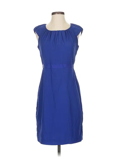 Pre-owned Ann Taylor Loft Cocktail Dress In Blue