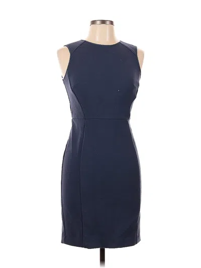 Pre-owned Ann Taylor Loft Cocktail Dress In Blue