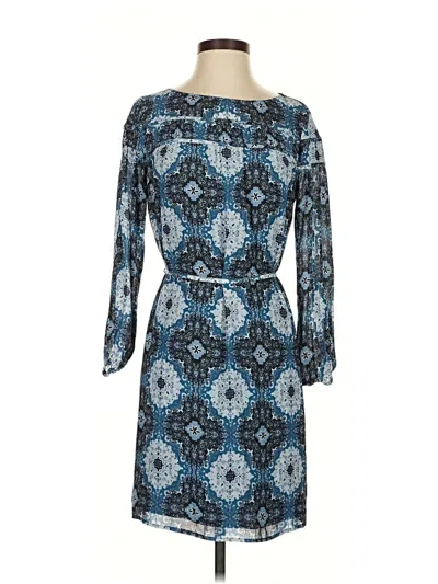 Pre-owned Ann Taylor Loft Cocktail Dress In Blue