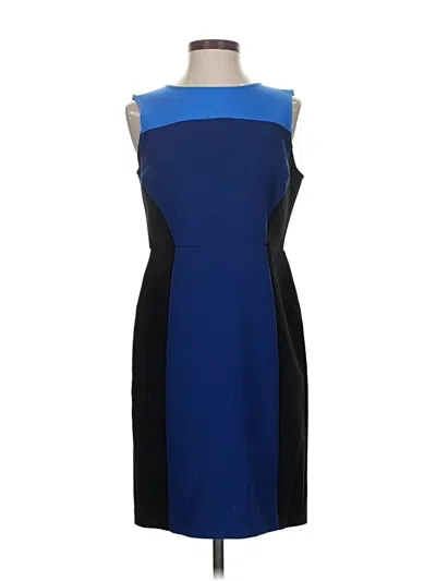 Pre-owned Ann Taylor Loft Cocktail Dress In Blue