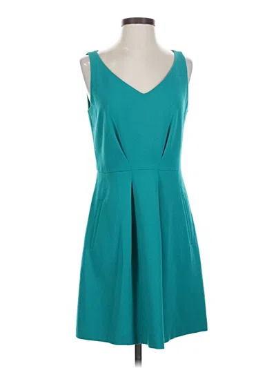 Pre-owned Ann Taylor Loft Cocktail Dress In Blue