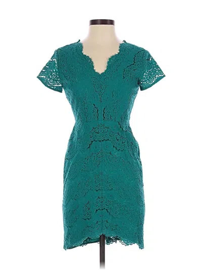 Pre-owned Ann Taylor Loft Cocktail Dress In Blue
