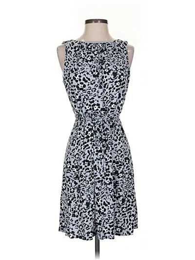 Pre-owned Ann Taylor Loft Cocktail Dress In Blue