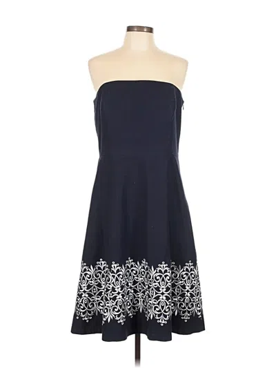 Pre-owned Ann Taylor Loft Cocktail Dress In Blue