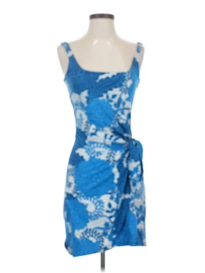 Pre-owned Ann Taylor Loft Cocktail Dress In Blue