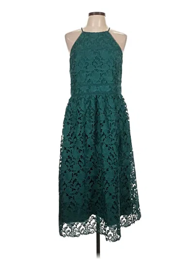 Pre-owned Ann Taylor Loft Cocktail Dress In Blue