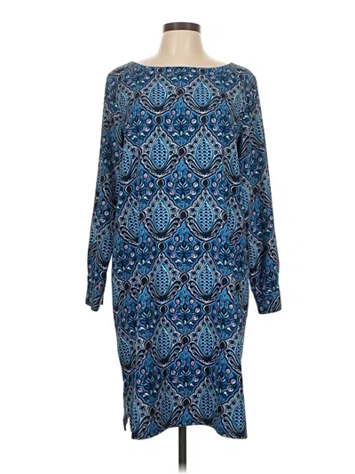 Pre-owned Ann Taylor Loft Cocktail Dress In Blue