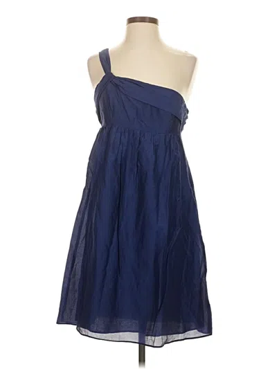 Pre-owned Ann Taylor Loft Cocktail Dress In Blue