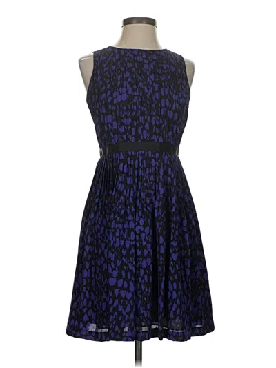 Pre-owned Ann Taylor Loft Cocktail Dress In Blue