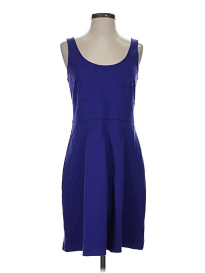 Pre-owned Ann Taylor Loft Cocktail Dress In Blue
