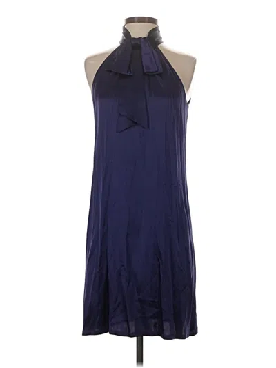 Pre-owned Ann Taylor Loft Cocktail Dress In Blue