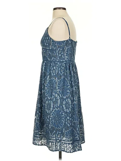 Pre-owned Ann Taylor Loft Cocktail Dress In Blue