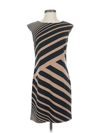 Pre-owned Ann Taylor Loft Cocktail Dress In Brown