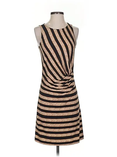 Pre-owned Ann Taylor Loft Cocktail Dress In Brown