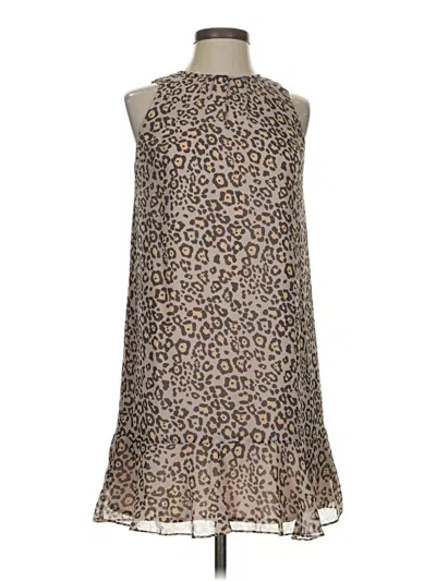 Ann Taylor Loft Cocktail Dress In Brown