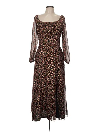 Pre-owned Ann Taylor Loft Cocktail Dress In Brown