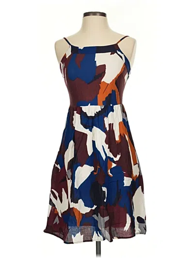 Pre-owned Ann Taylor Loft Cocktail Dress In Brown