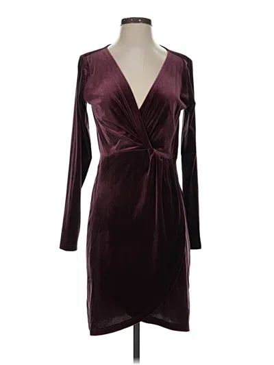 Ann Taylor Loft Cocktail Dress In Burgundy