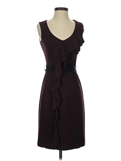 Ann Taylor Loft Cocktail Dress In Burgundy